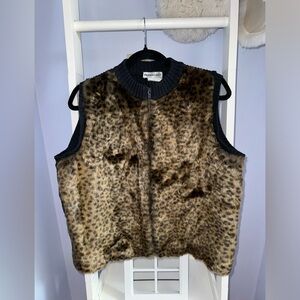PARKHURST Leopard Print Vest